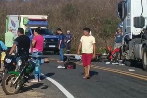 Acidente de trânsito na cidade de São Gonçalo do Amarante no Ceará