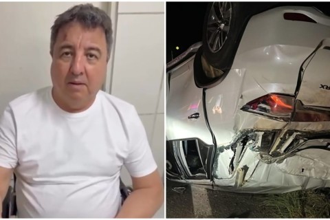 Deputado federal Danilo Forte sofre acidente de carro no Ceará; veículo capotou