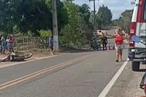 Acidente de trânsito na cidade de Paracuru no Ceará