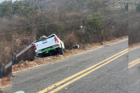 Acidente de trânsito no Sítio Macaco, em Alcântaras no Ceará