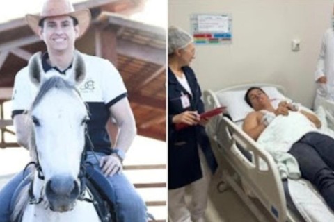 Deputado Domingos Neto cai de cavalo e fratura clavícula durante cavalgada, no interior do Ceará