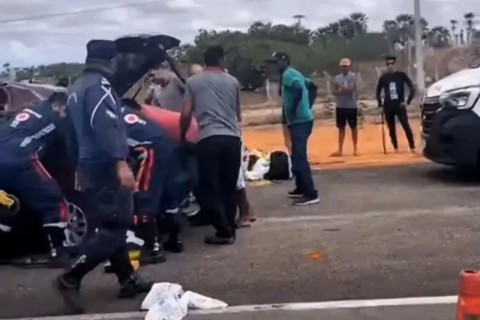 Grave acidente de trânsito na cidade de Russas no Ceará