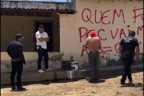 Delegado de Quixeramobim-CE reage a pichações e promete manter a cidade segura