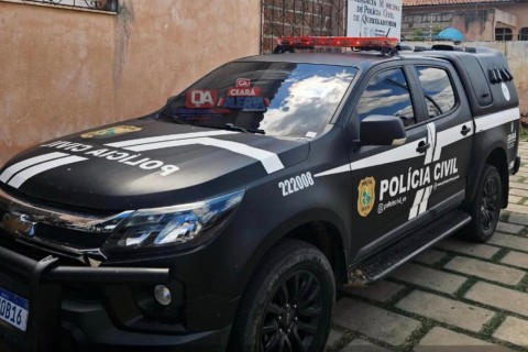 Polícia Civil cumpre mandado de prisão temporária e busca e apreensão em Quixeramobim-CE