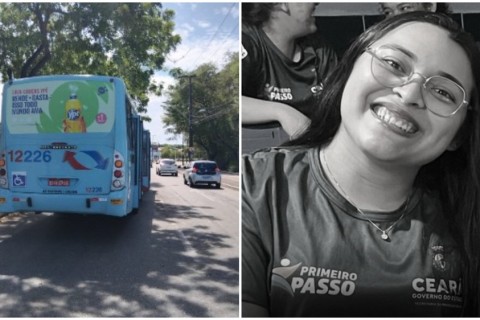 Porta de ônibus abre, passageira cai e morre atropelada pelo coletivo em Fortaleza-CE